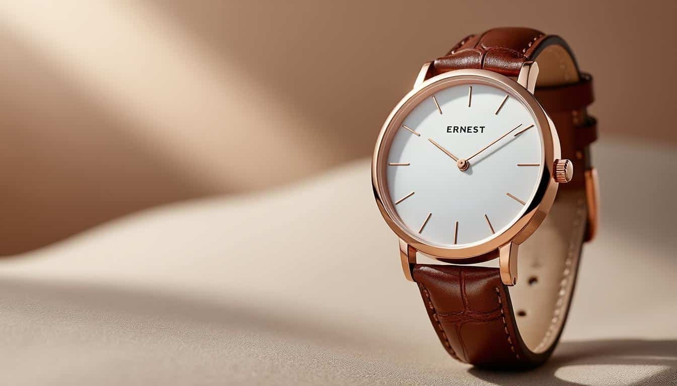 découvrez la montre femme ernest, alliant élégance et sobriété pour un style intemporel et raffiné au quotidien.